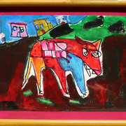 Pariah_dog__framed__card