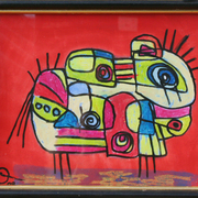 The_circus_pony__framed__card