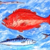 Red_mullett_and_mackerel__2003__thumb