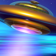 131-golden_ufo_in_earth_atmosphere_card