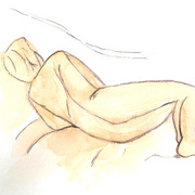 Watercolor-and-charc