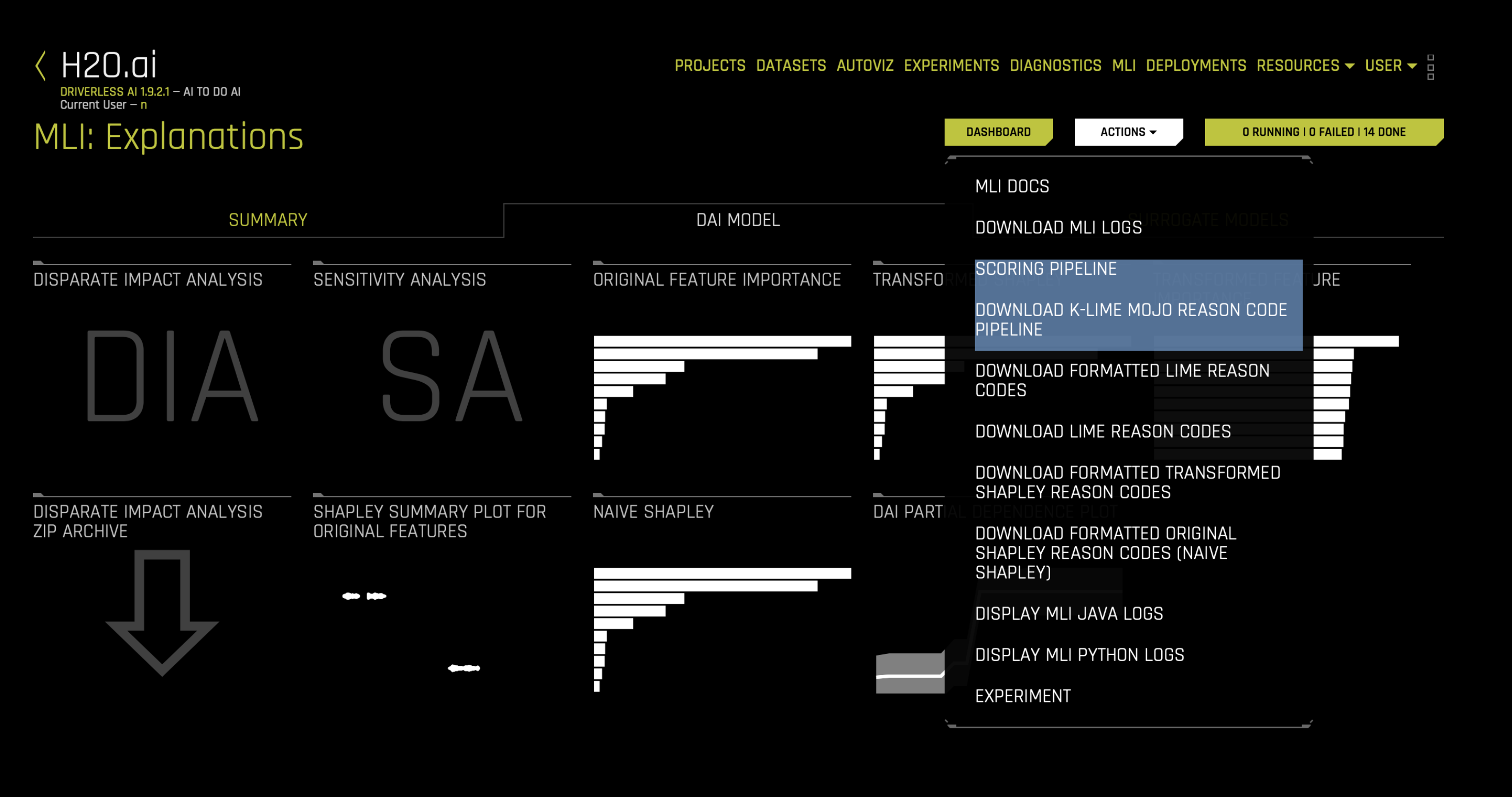 Download k-LIME MOJO button