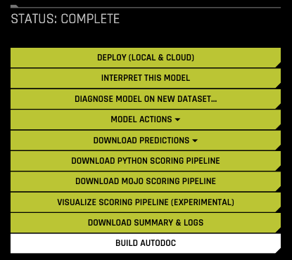 Build AutoDoc button