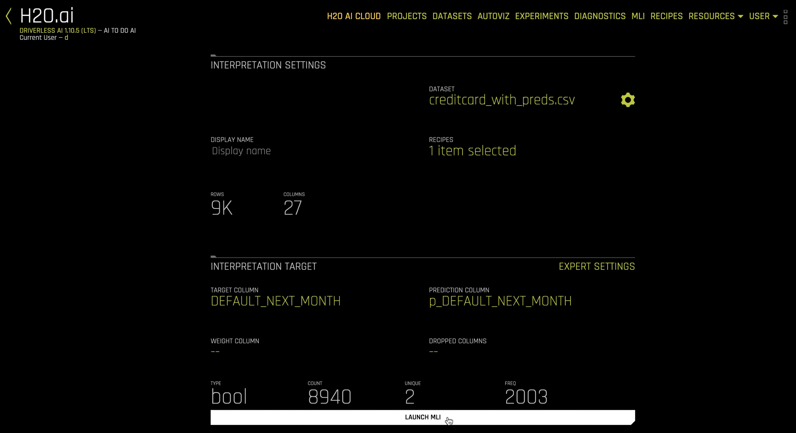 Launch DIA on an external dataset