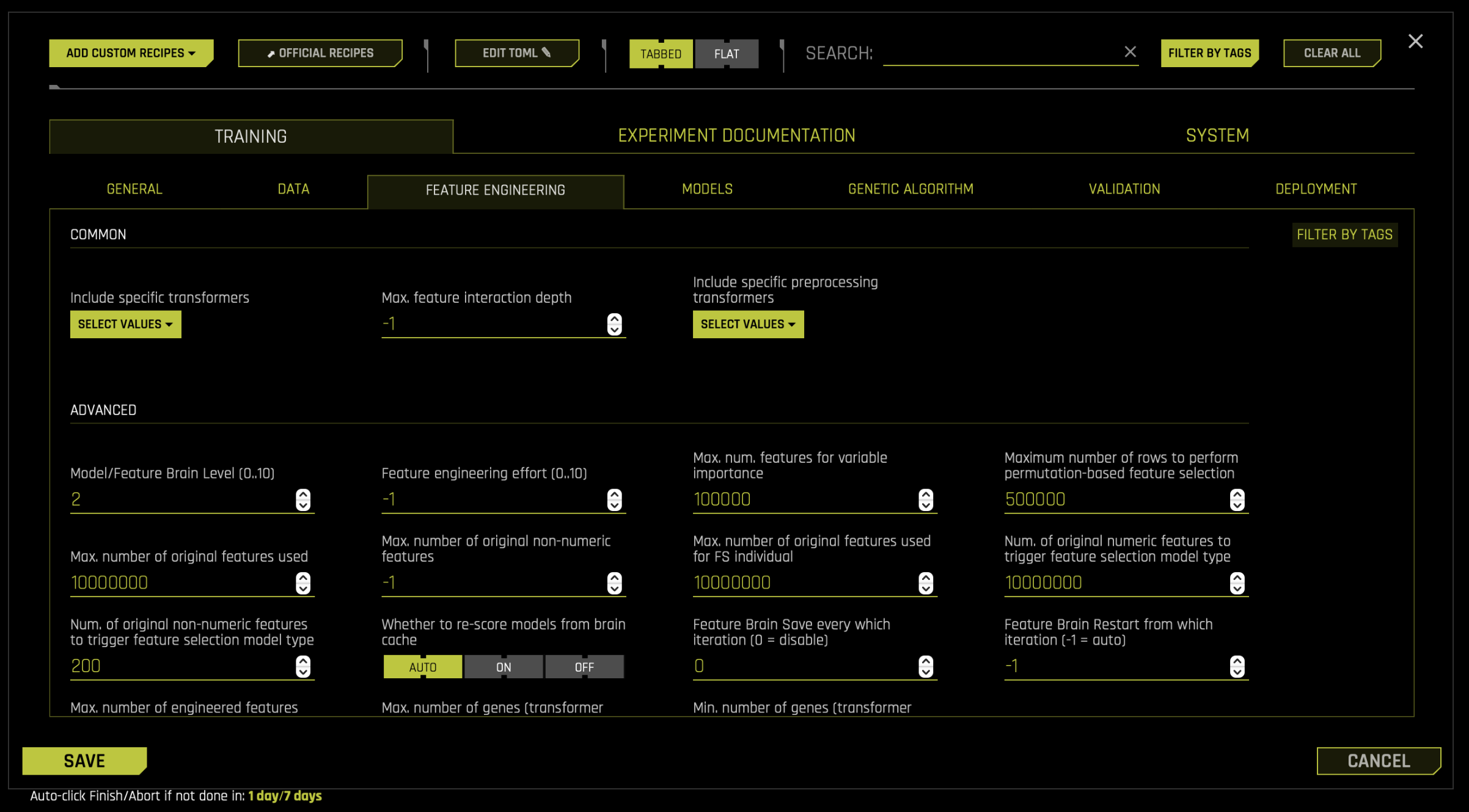 Unsupervised expert control