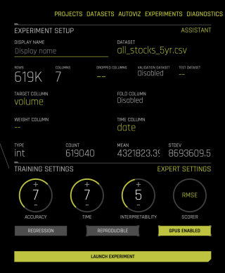 Enable time series recipe