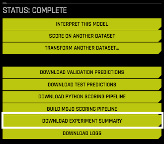 Download Experiment Summary