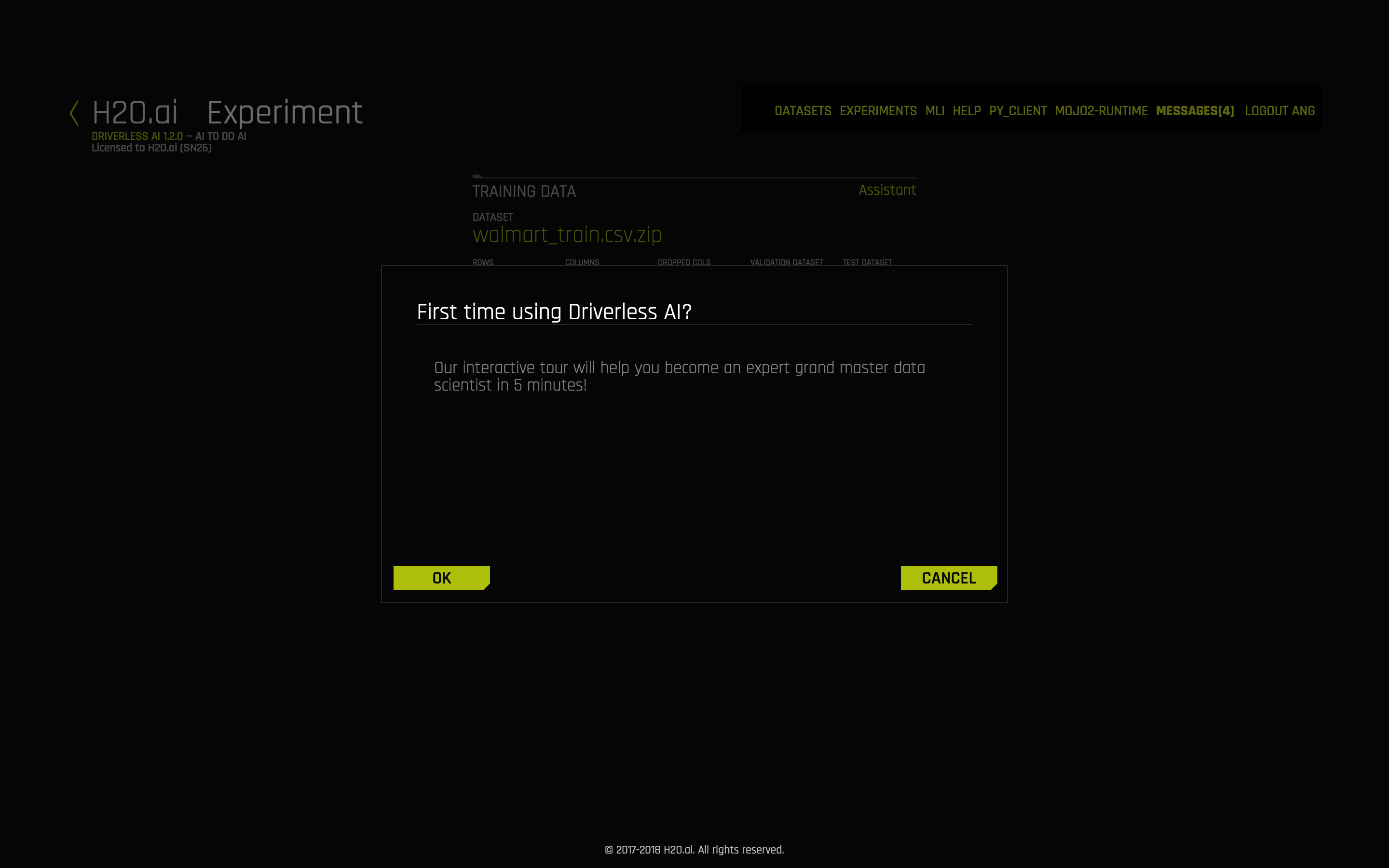 First-time user tour