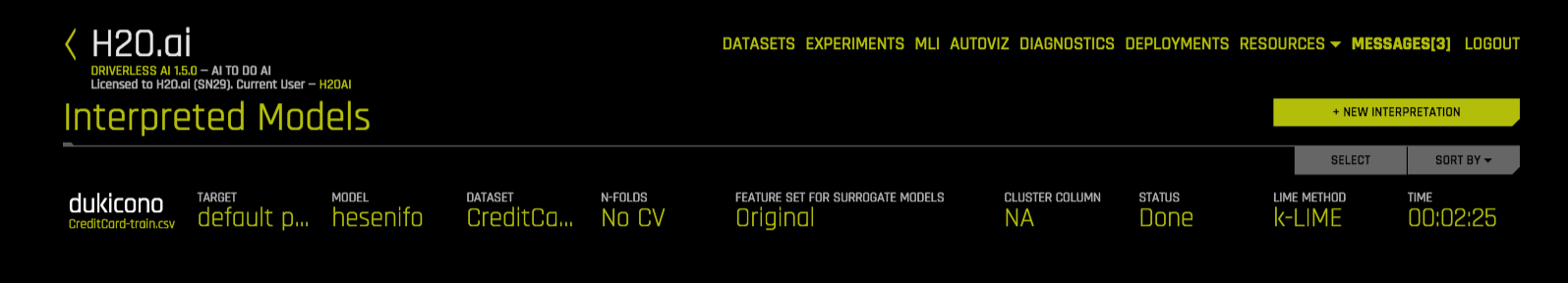 Equivalent Steps in Driverless: MLI List