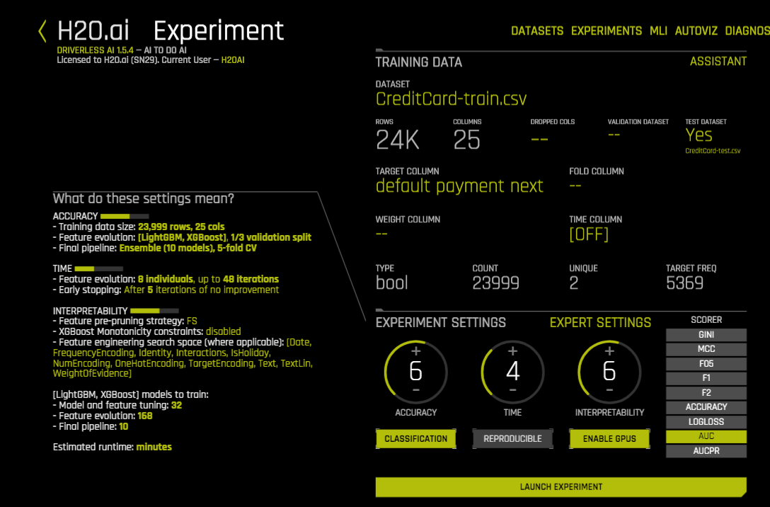 Equivalent Steps in Driverless: Set the Knobs