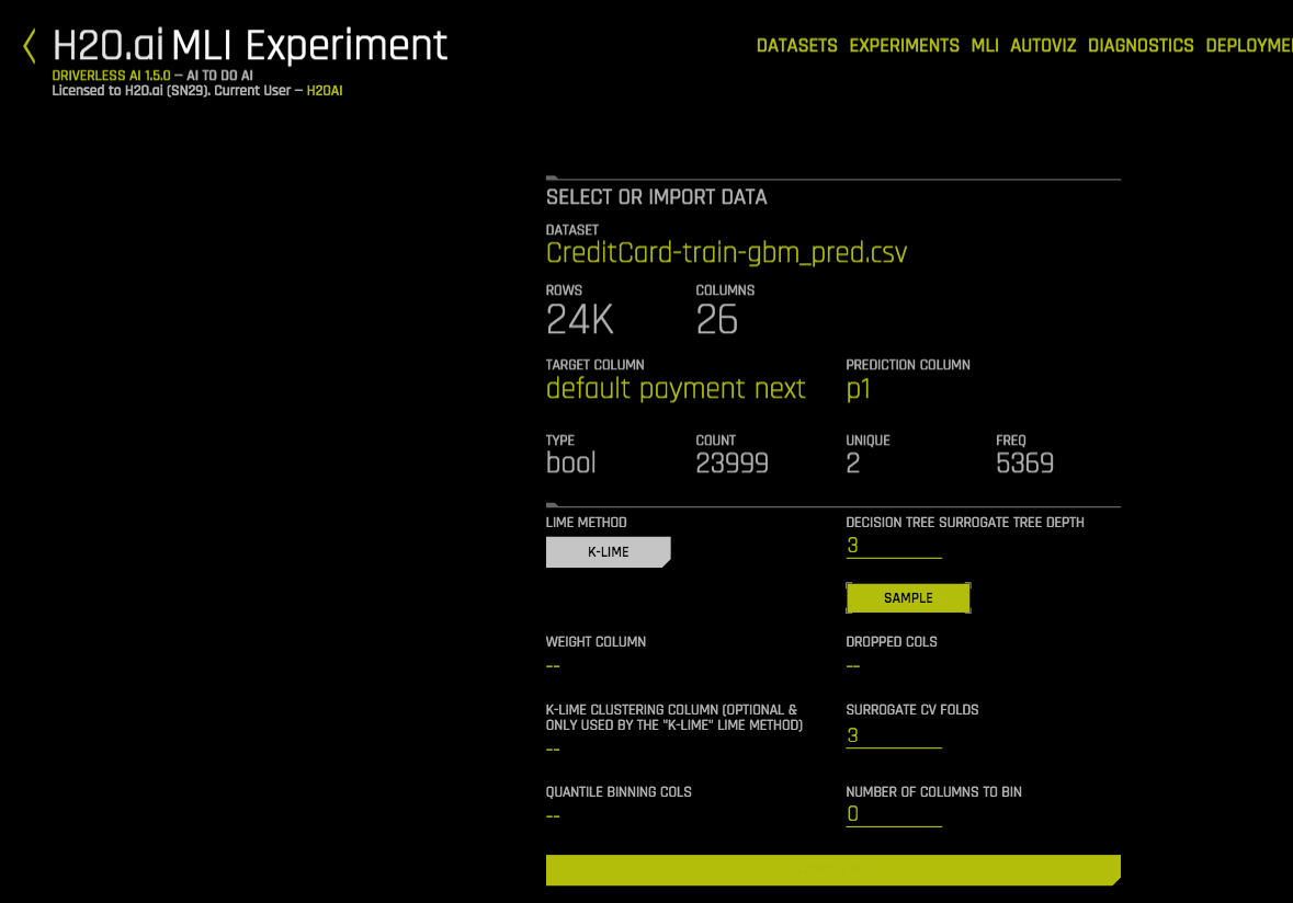 Equivalent Steps in Driverless: MLI External Model