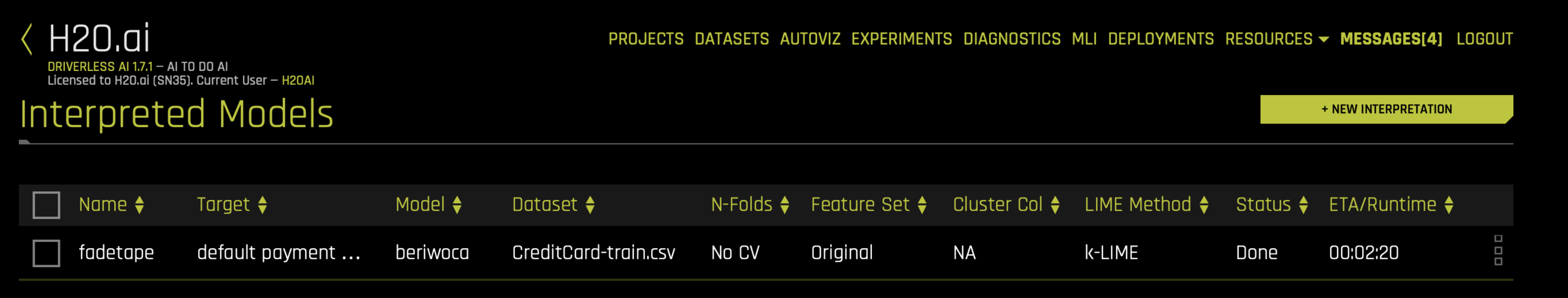 Equivalent Steps in Driverless: MLI List