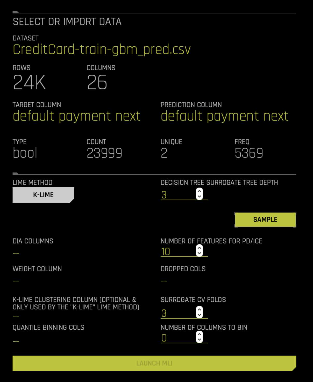 Equivalent Steps in Driverless: MLI External Model