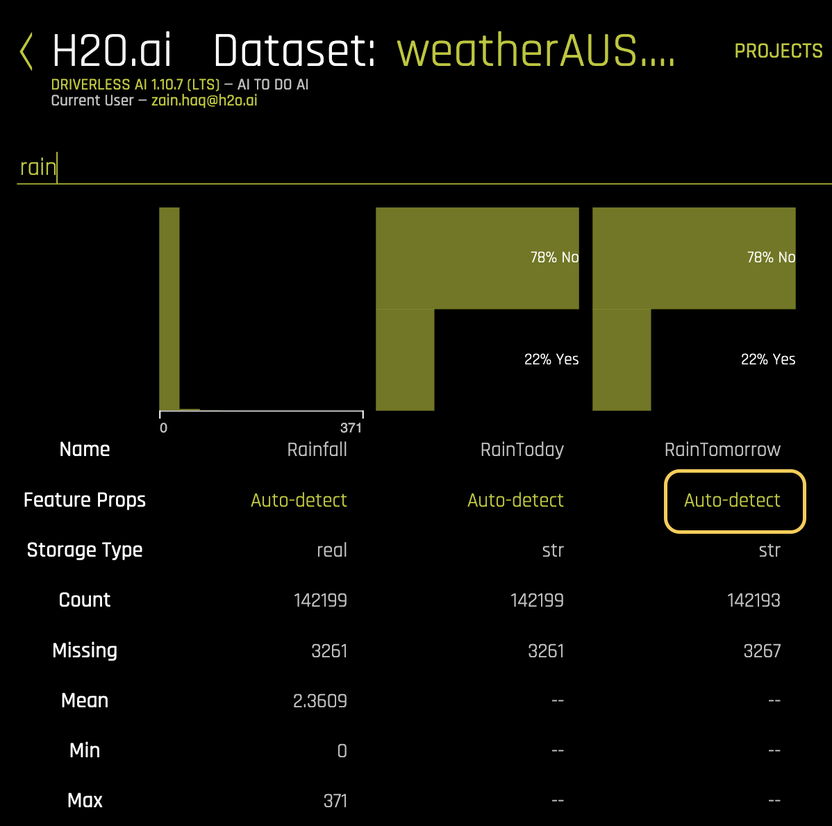 Change column feature engineering type