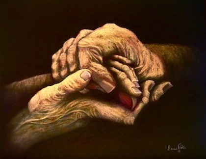 Love: Through the Years pastel painting
