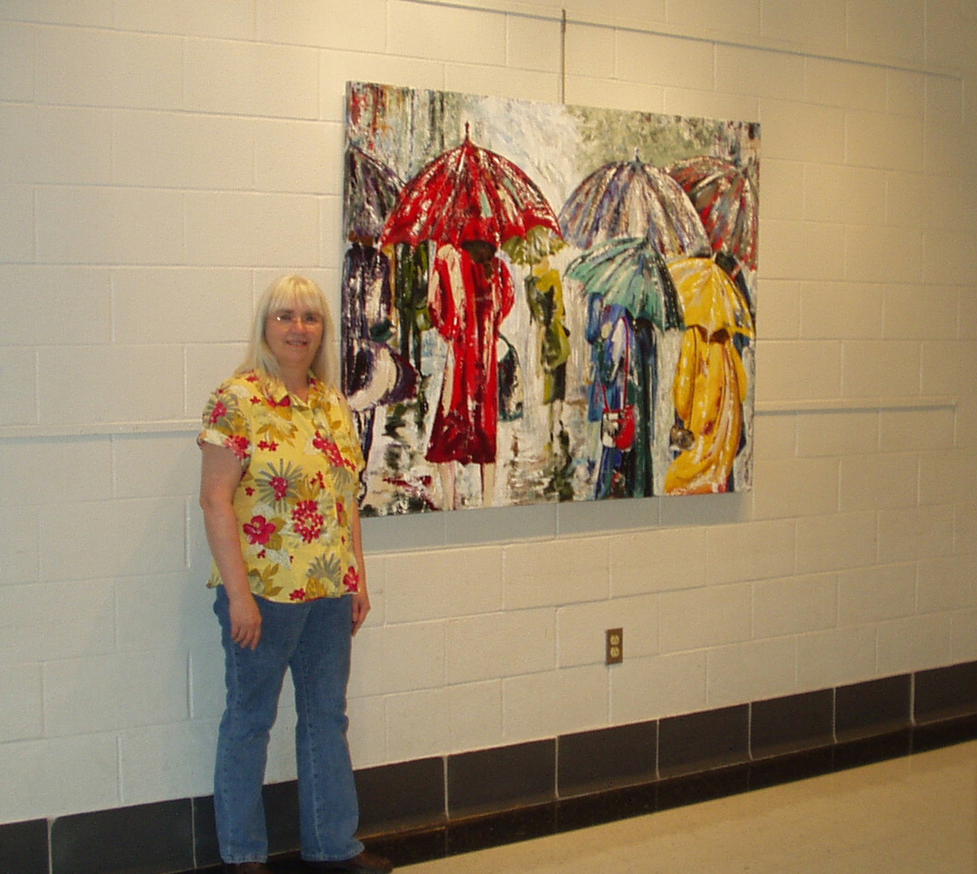 Gail in Front of Down Pour