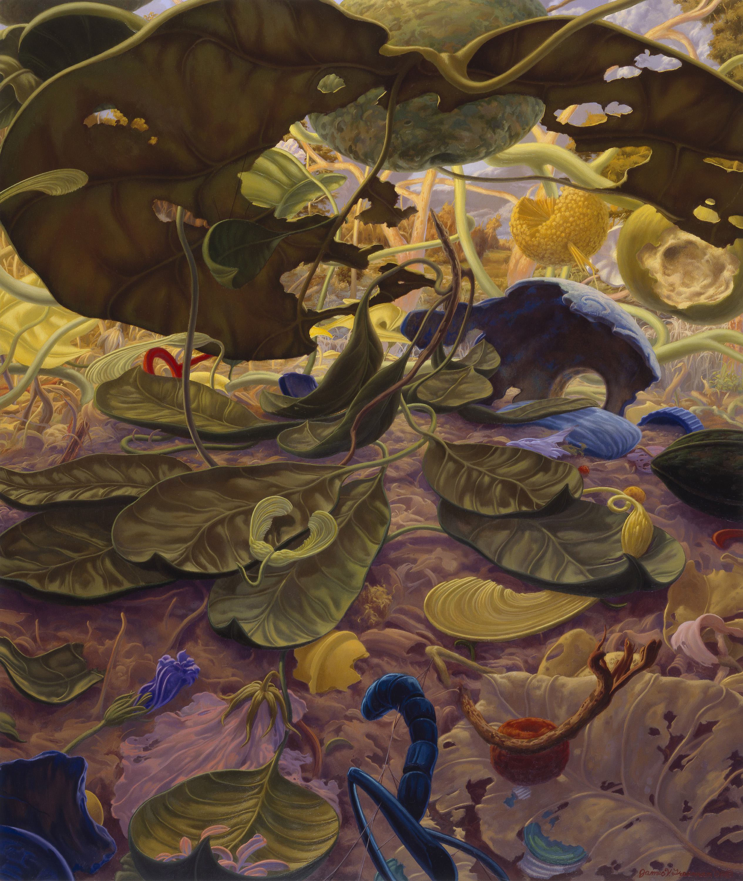 Oil on panel, 19.5
