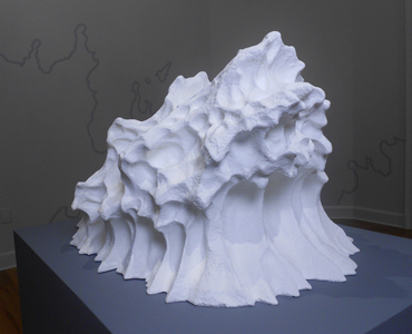 Sculpted clay, painted with beeswax