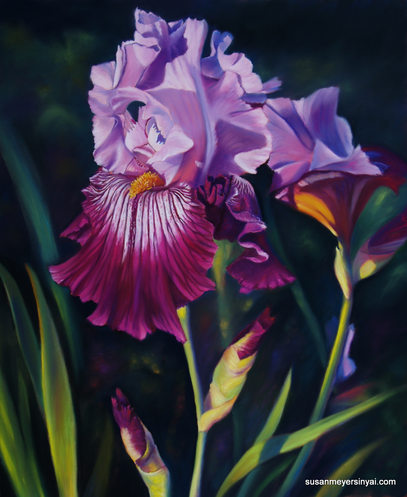 "Resplendent" giclee reproduction of original pastel painting by Susan Sinyai