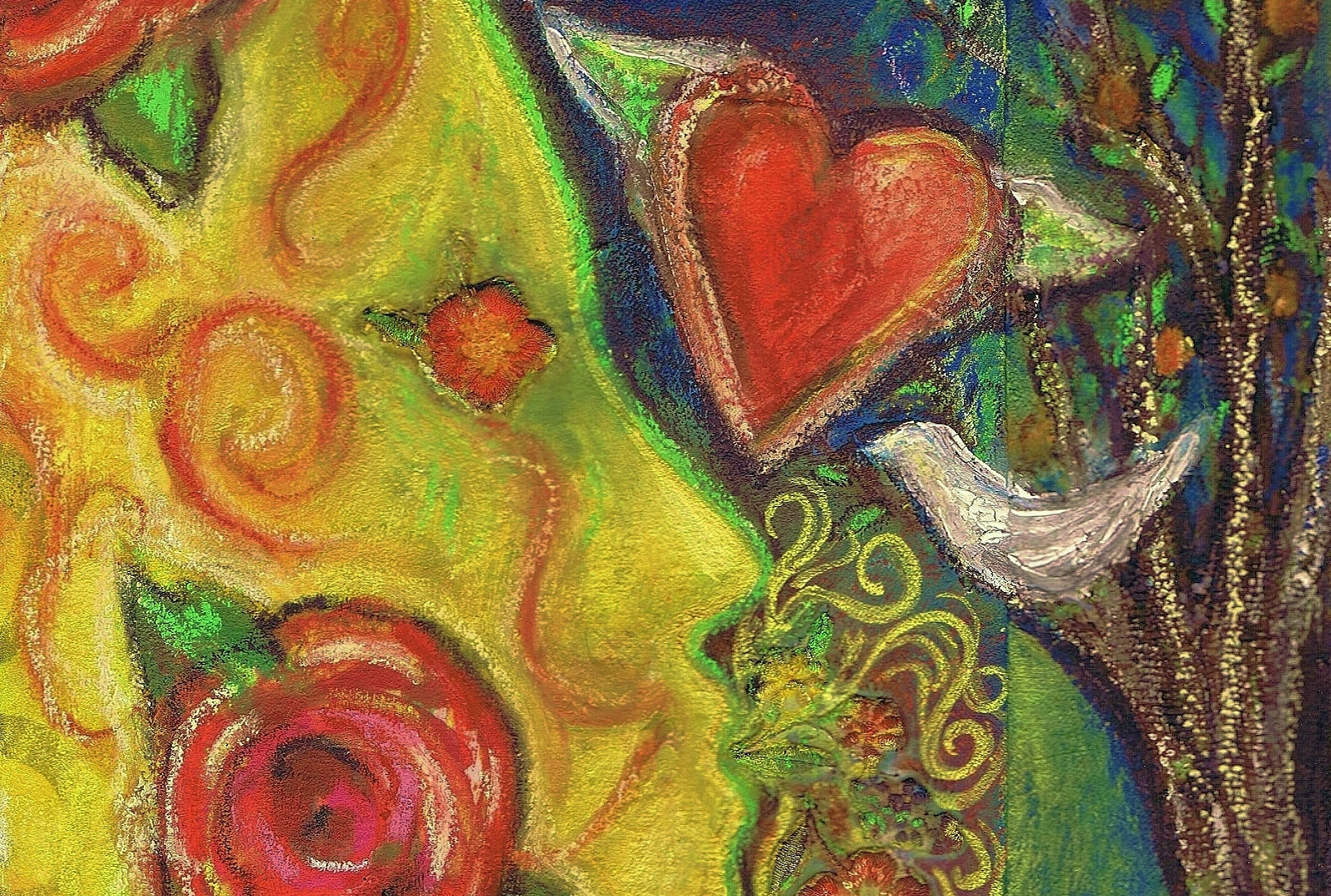 mixed media eco collage