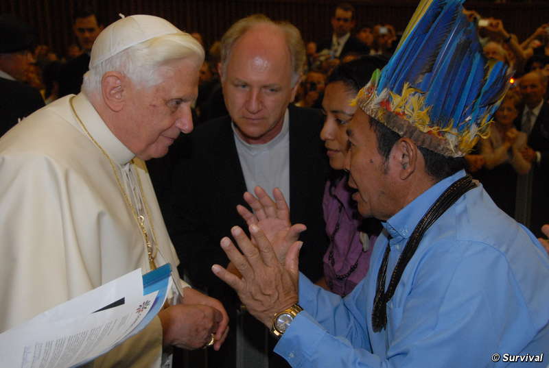 Jacir speaks to the Pope.