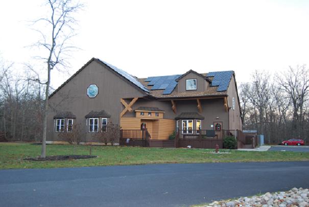 Exterior of Building With New Solar Panels