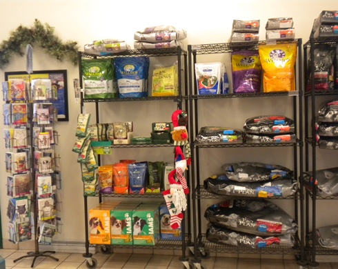 Pet food and retail items