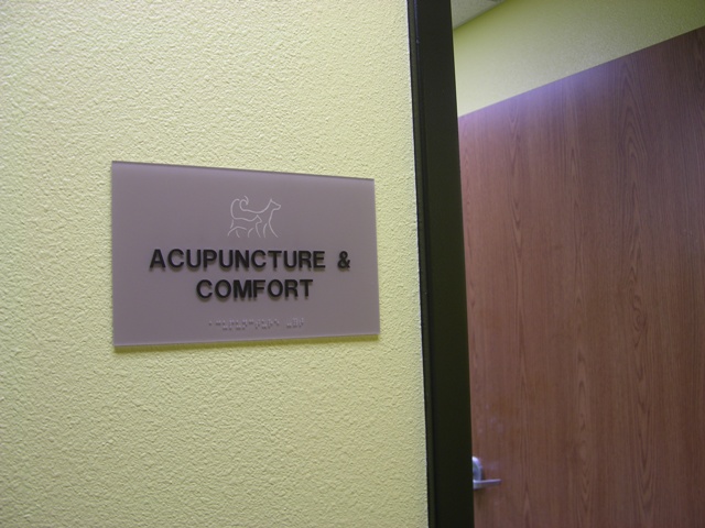 Entrance to Acupuncture and Comfort Room