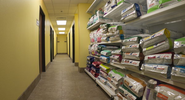 Hallway to exam rooms