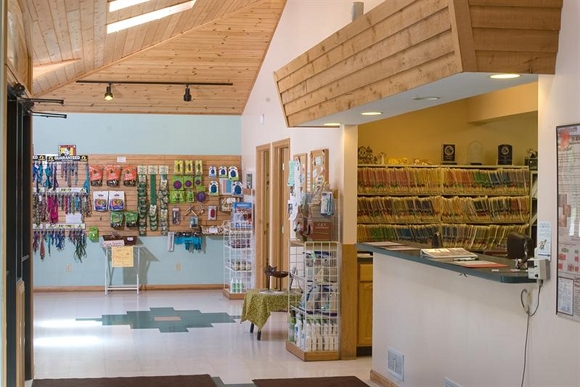 The Reception area