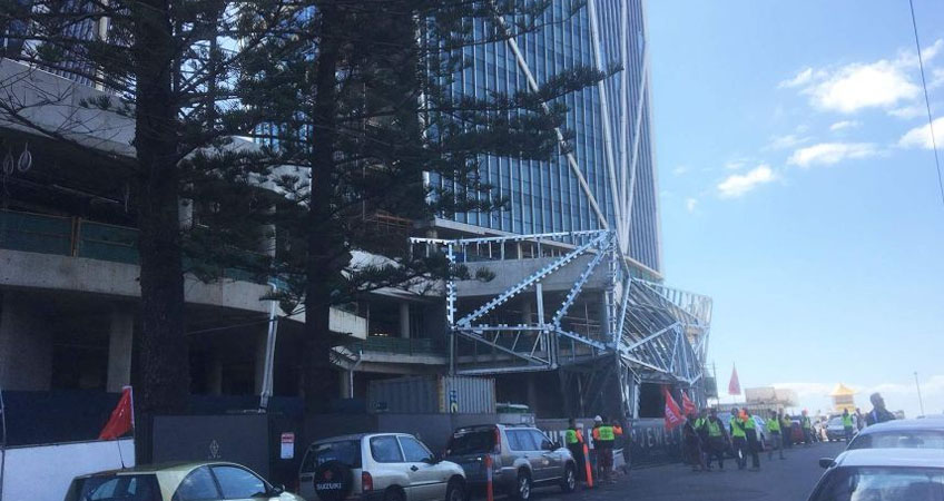 A number of strikes have been held at the Surfers Paradise development.