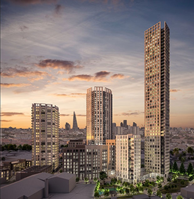 The 48-story residential skyscraper is part of a three-tower proposal.