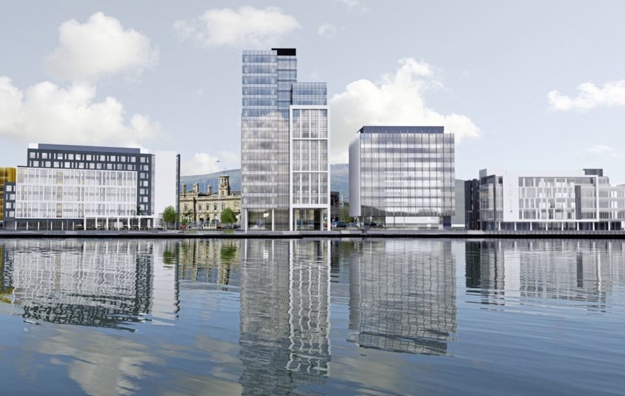 Rendering of City Quays 3, a new development coming to Belfast Harbor. Source: IrishNews