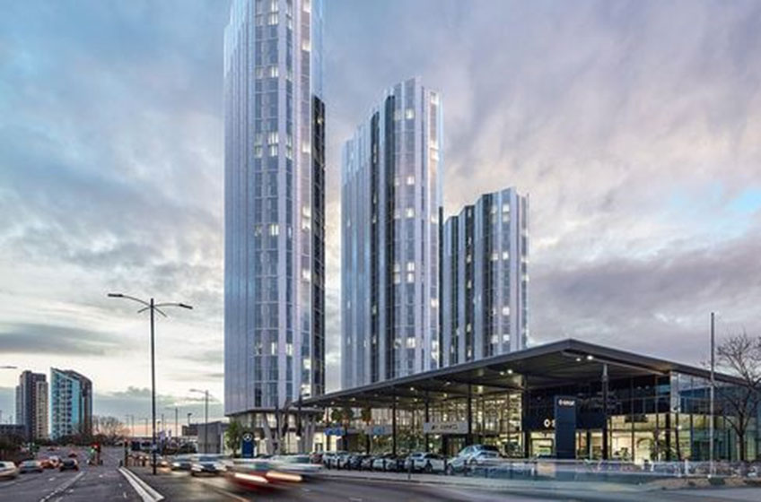 The Infinity's largest tower is set to be 39 floors and hold more than 400 residences