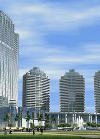 Artist rendition of the LN Garden Hotel, Zhanjiang.