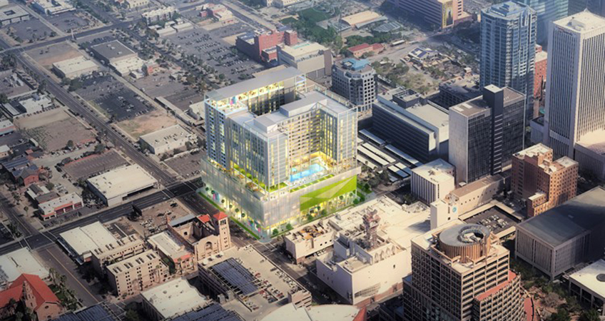 X Phoenix co-housing high-rise will contain 253 apartment units.
