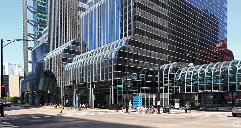 500 W. Madison, the site of Accenture Tower. Photo source: CoStar Group