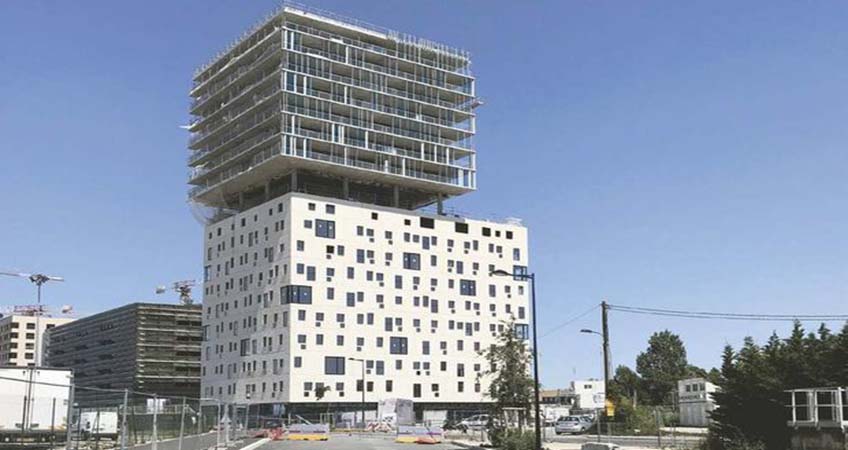 Innova Tower stands at 55 meters tall.
