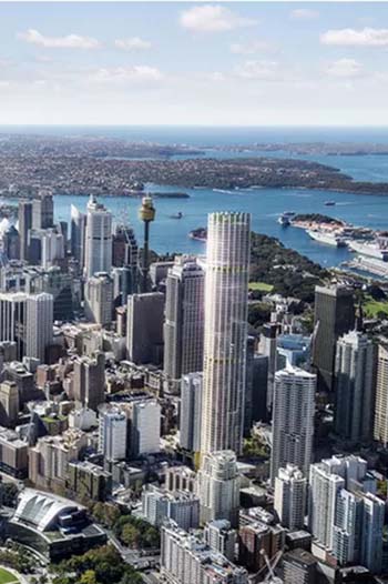 The tower proposed for 505 George Street is to rise on the site of a cinema complex.