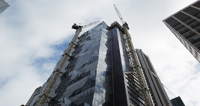 The South Tower at 80 Collins is on track for completion in 2020.