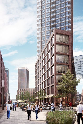 Regeneration scheme for a 21-hectare chunk of Canada Water, an area of the Docklands in south-east London.