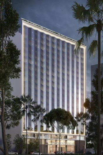With its prime location and views overlooking the Pacific Ocean and incorporating a modern design scheme, the hotel will rise 20 stories and feature 322 guest rooms