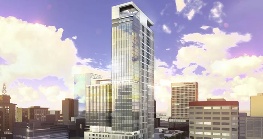 The proposed Kensington Tower is 448-foot (137-meter), 39-floor residential building.