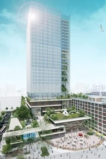 The plan is to preserve and highlight the highly valued architectural design of the existing building, designed by Togo Murano and built in 1959.