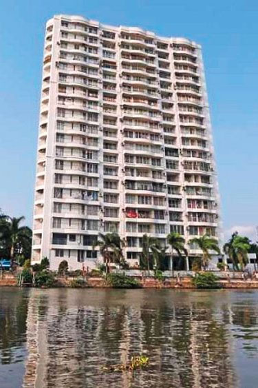 A high court ruled that the buildings had been illegally constructed in a flood-prone Coastal Regulation Zone.