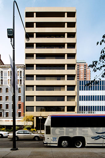 Moutoussamy’s 11-story concrete and glass exterior, the first and still the only downtown Chicago tower designed by an African-American architect, became an official city landmark in 2017.