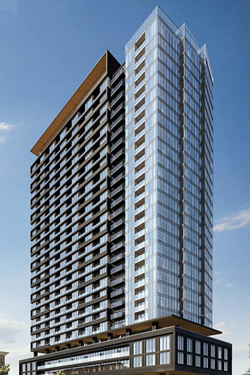 The project will bring 481 new condominium units, along with a grocery retailer, to the east end of Liberty Village.