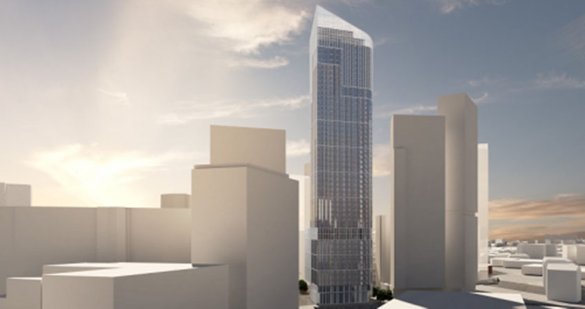 Plans for a new 55-story skyscraper in Salford have been made public.