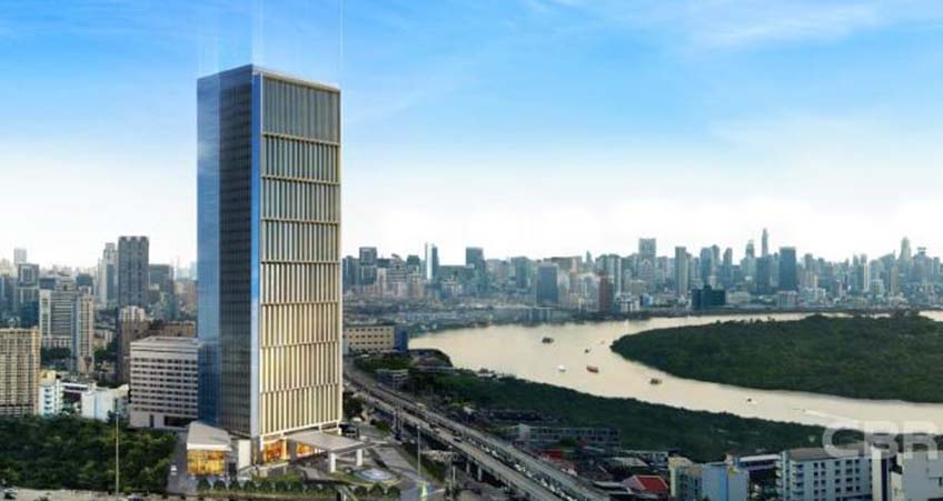 MS Siam Tower is a 38-floor office building with panoramic views of the Chao Phraya river and green space of Bangkrachao, known as Bangkok’s green lung.