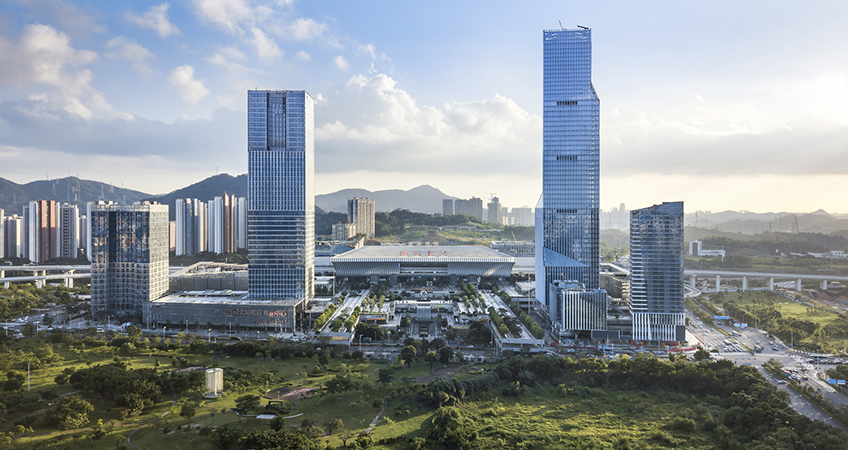 The 258-meter Huide Tower is planned to be completed by the end of 2019.